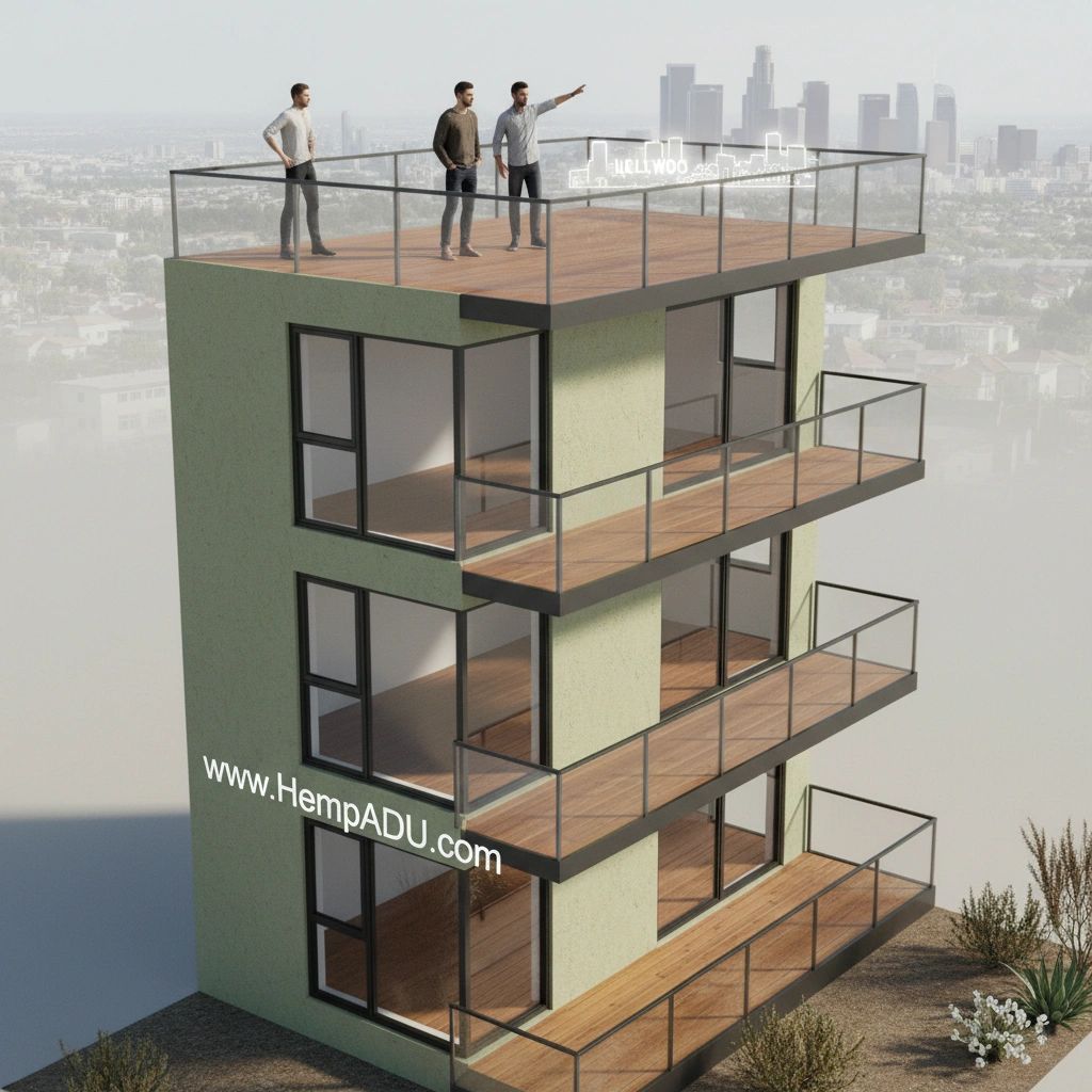 HempCrete ADU Buildings Fire Resistant carbon conscious Hemp ADU s Industrial Hemp Technology, LLC.